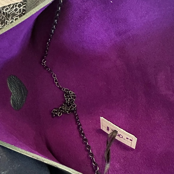 Floyd leather metallic make shoulder or clutch bag nwt - Picture 6 of 8